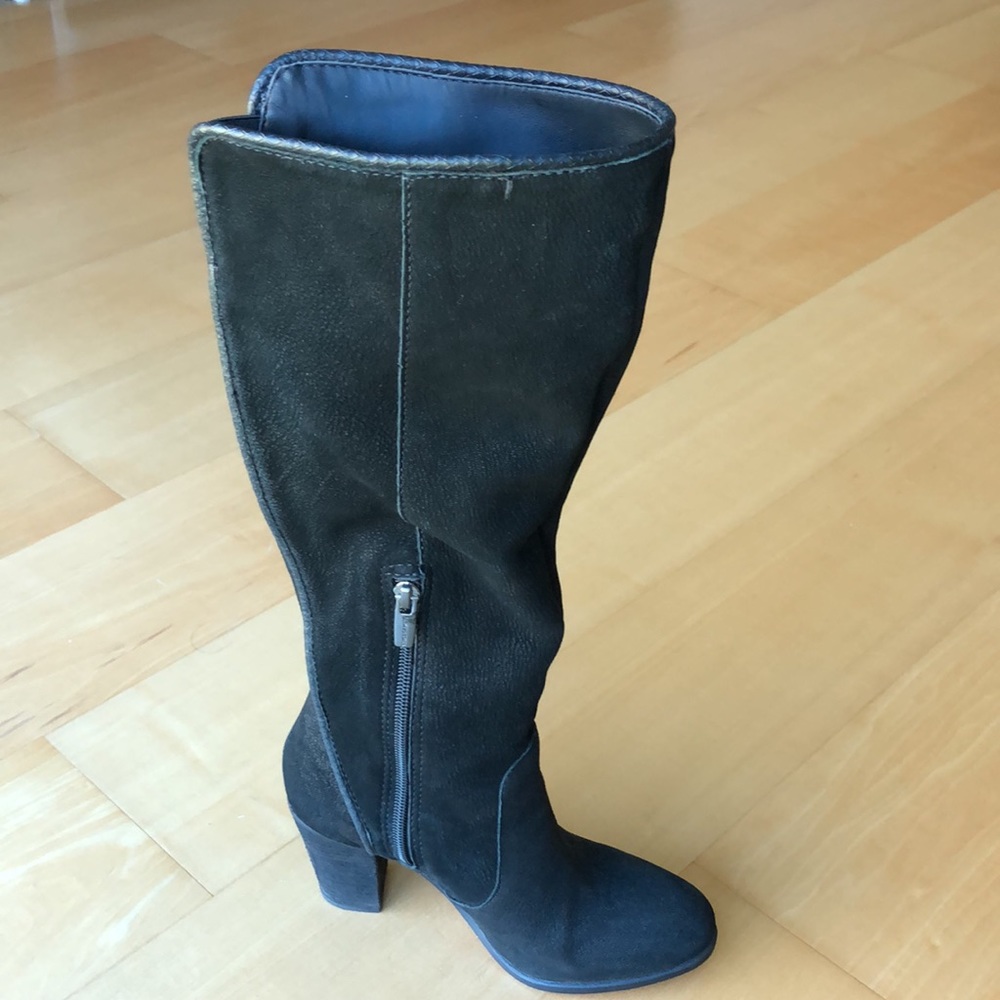 Vince Camuto Black leather long boots - Picture 3 of 10